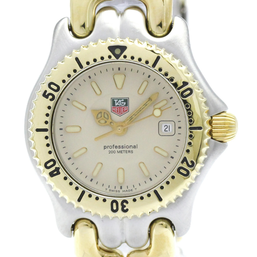 TAG HEUER Sel Professional 200M Gold Plated Steel Watch WG1321 Polished